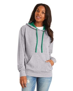 HTHR GRY/ KL GRN Next level apparel 9301 unisex french terry pullover hoodie