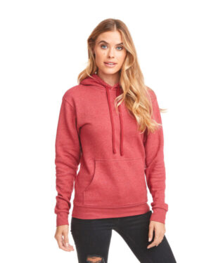 HEATHER CARDINAL 9302 unisex classic pch pullover hooded sweatshirt
