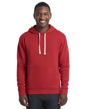 RED Next level apparel 9303 unisex santa cruz pullover hooded sweatshirt