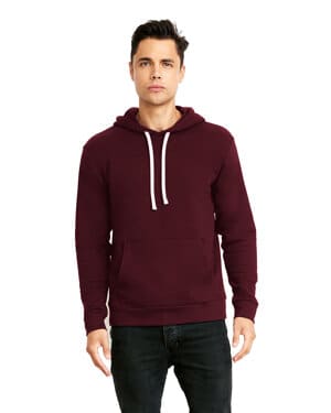 MAROON Next level apparel 9303 unisex santa cruz pullover hooded sweatshirt