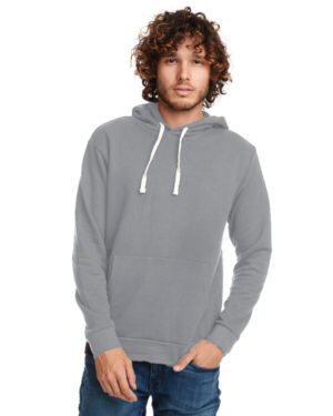 LEAD GRAY Next level apparel 9303 unisex santa cruz pullover hooded sweatshirt