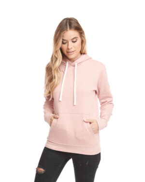 DESERT PINK Next level apparel 9303 unisex santa cruz pullover hooded sweatshirt