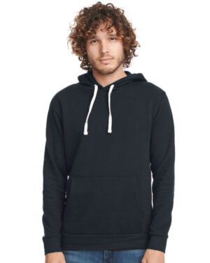 GRAPHITE BLACK Next level apparel 9303 unisex santa cruz pullover hooded sweatshirt