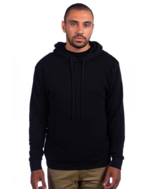 BLACK 9304 adult sueded french terry pullover sweatshirt