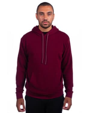 MAROON 9304 adult sueded french terry pullover sweatshirt