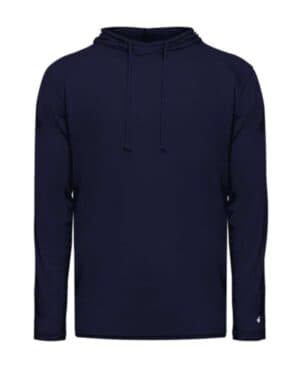 4905 tri-blend surplice hooded long sleeve t-shirt