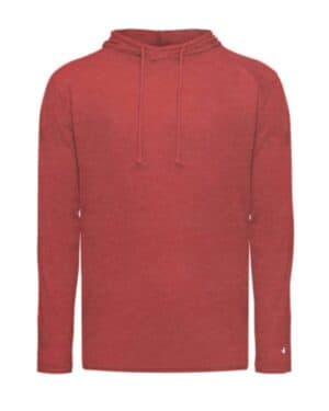 4905 tri-blend surplice hooded long sleeve t-shirt