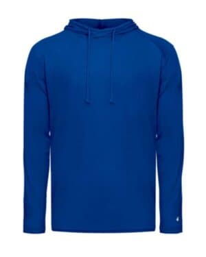 ROYAL 4905 tri-blend surplice hooded long sleeve t-shirt