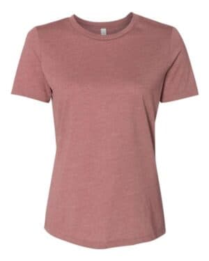 HEATHER MAUVE Bella canvas 6400CVC womens relaxed fit heather cvc tee