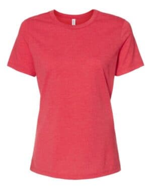 HEATHER RED Bella canvas 6400CVC womens relaxed fit heather cvc tee