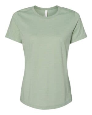 HEATHER SAGE Bella canvas 6400CVC womens relaxed fit heather cvc tee