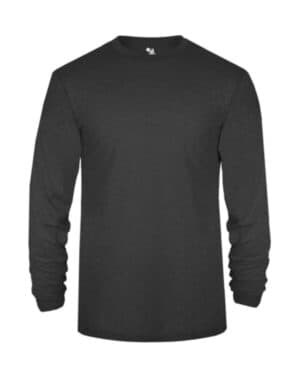 BLACK Badger 2944 youth triblend long sleeve t-shirt