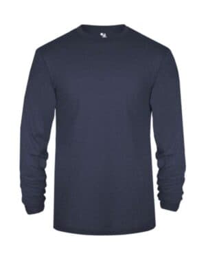 NAVY Badger 2944 youth triblend long sleeve t-shirt