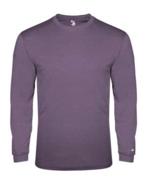 PURPLE HEATHER Badger 2944 youth triblend long sleeve t-shirt