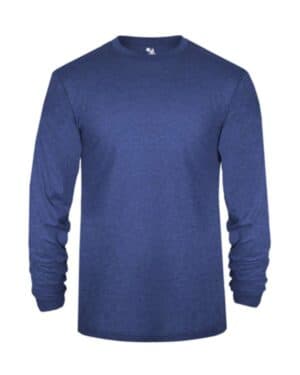 ROYAL HEATHER Badger 2944 youth triblend long sleeve t-shirt