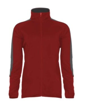RED/ GRAPHITE Badger 7921 women's blitz outer-core jacket