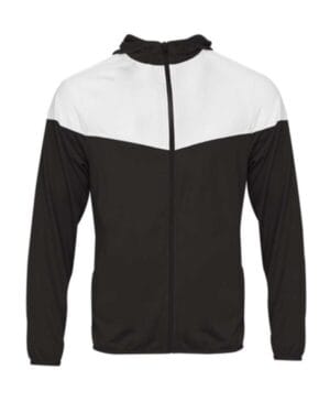 BLACK/ WHITE Badger 2722 youth sprint outer-core jacket