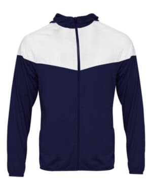 NAVY/ WHITE Badger 2722 youth sprint outer-core jacket