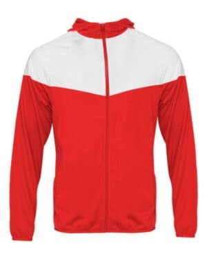 RED/ WHITE Badger 2722 youth sprint outer-core jacket