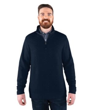 NAVY Charles river 9371CR men's franconia quilted pullover