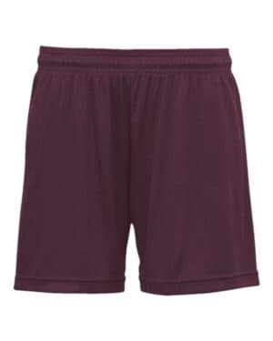 MAROON C2 sport 5116 women's mesh shorts