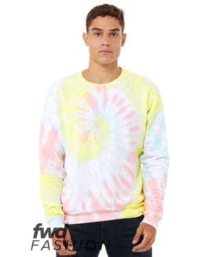 RAINBOW PASTEL 3945RD fwd fashion unisex tie-dye crewneck sweatshirt