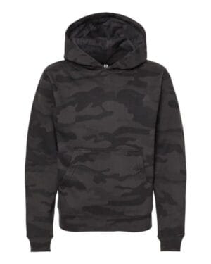 BLACK CAMO Independent trading co SS4001Y youth midweight hooded sweatshirt
