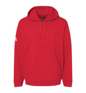 RED Adidas A432 fleece hooded sweatshirt