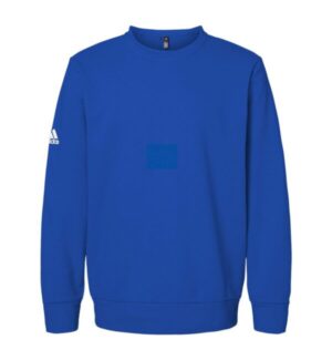 COLLEGIATE ROYAL Adidas A434 fleece crewneck sweatshirt