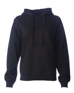 BLACK Independent trading co SS008 women's midweight hooded sweatshirt