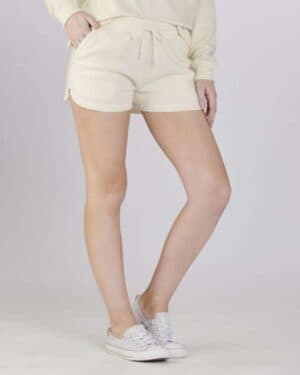 NATURAL Boxercraft K02 women's fleece out shorts