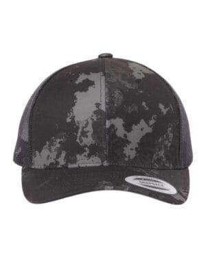 POSEIDON BLACK Yp classics 6606 retro trucker cap