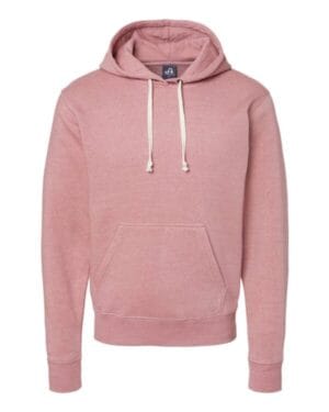 DUSTY ROSE TRIBLEND J america 8871 triblend fleece hooded sweatshirt