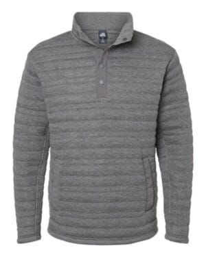 CHARCOAL HEATHER J america 8895 horizon snap pullover