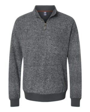 CHARCOAL SPECK J america 8713 aspen fleece quarter-zip sweatshirt