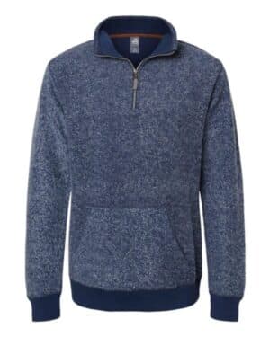 NAVY SPECK J america 8713 aspen fleece quarter-zip sweatshirt