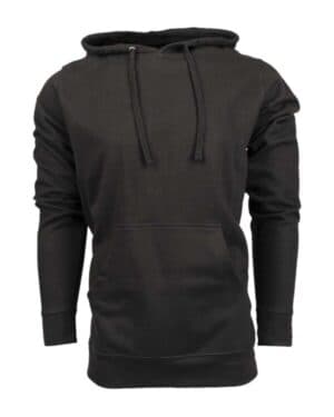 BLACK 5605 women's enzyme-washed french terry hooded sweatshirt