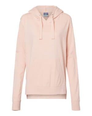 CAMEO PINK Mv sport W21404 women's sueded jersey hooded sweatshirt