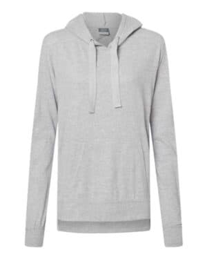 HEATHER Mv sport W21404 women's sueded jersey hooded sweatshirt