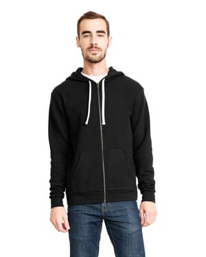Next level apparel 9602 unisex santa cruz full-zip hooded sweatshirt