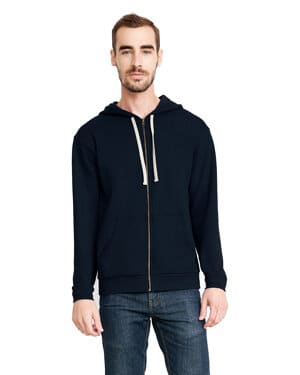 MIDNIGHT NAVY Next level apparel 9602 unisex santa cruz full-zip hooded sweatshirt