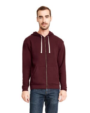 Next level apparel 9602 unisex santa cruz full-zip hooded sweatshirt