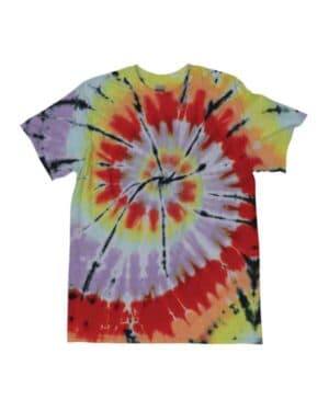 ENERGY Dyenomite 200TD rainbow cut-spiral tie-dyed t-shirt