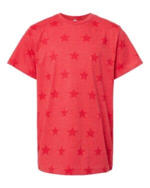 Code five 2229 youth star print tee