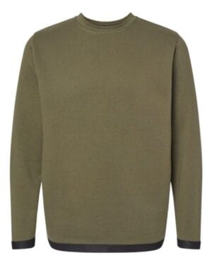 MILITARY GREEN/ BLACK Lat 6789 the statement fleece crewneck sweatshirt
