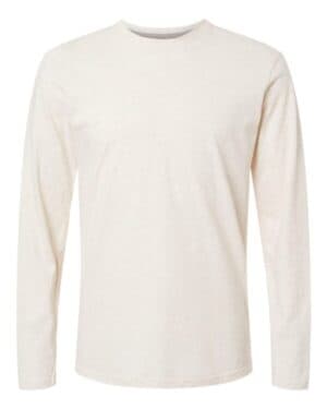NATURAL HEATHER Lat 6918 fine jersey long sleeve tee