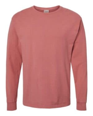 NANTUCKET RED Comfortwash by hanes GDH200 garment-dyed long sleeve t-shirt
