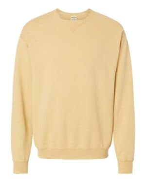 SUMMER SQUASH YELLOW Comfortwash by hanes GDH400 garment-dyed crewneck sweatshirt