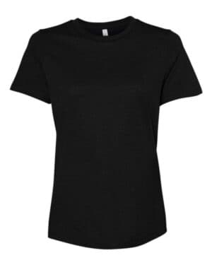 SOLID BLACK BLEND Bella canvas 6400CVC womens relaxed fit heather cvc tee