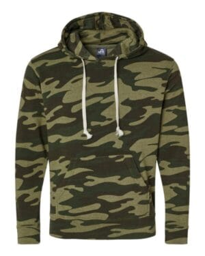 CAMO TRIBLEND J america 8871 triblend fleece hooded sweatshirt